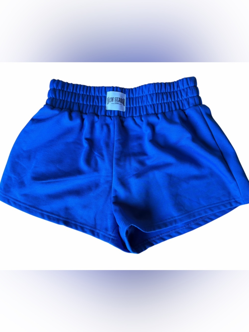 SHEIN Bright Blue Elastic Waist Athletic Shorts NWT